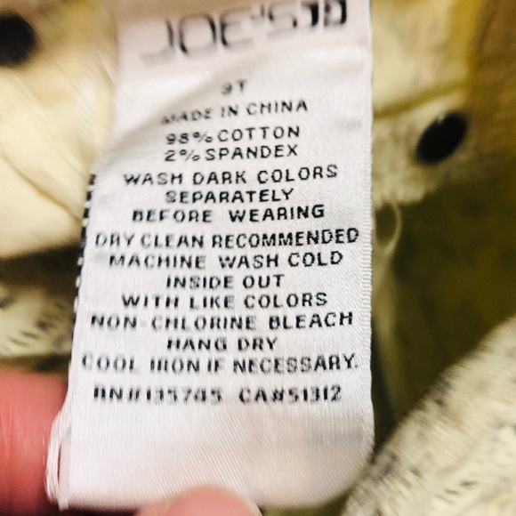 Girl’s Joe’s Jeans Yellow Floral Print Pants - Picture 4 of 8